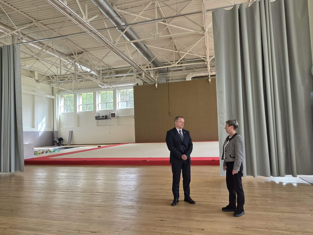 Visagine atnaujinta akrobatikos salė finišo tiesiojoje: kada sportininkai ir bendruomenė sugrįš?