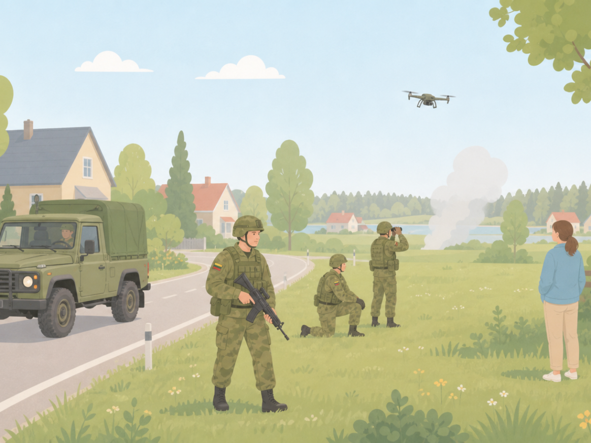 Pratybos Zarasų rajone gegužės 16–17 dienomis: bus pirotechnika, dronai ir karinė technika