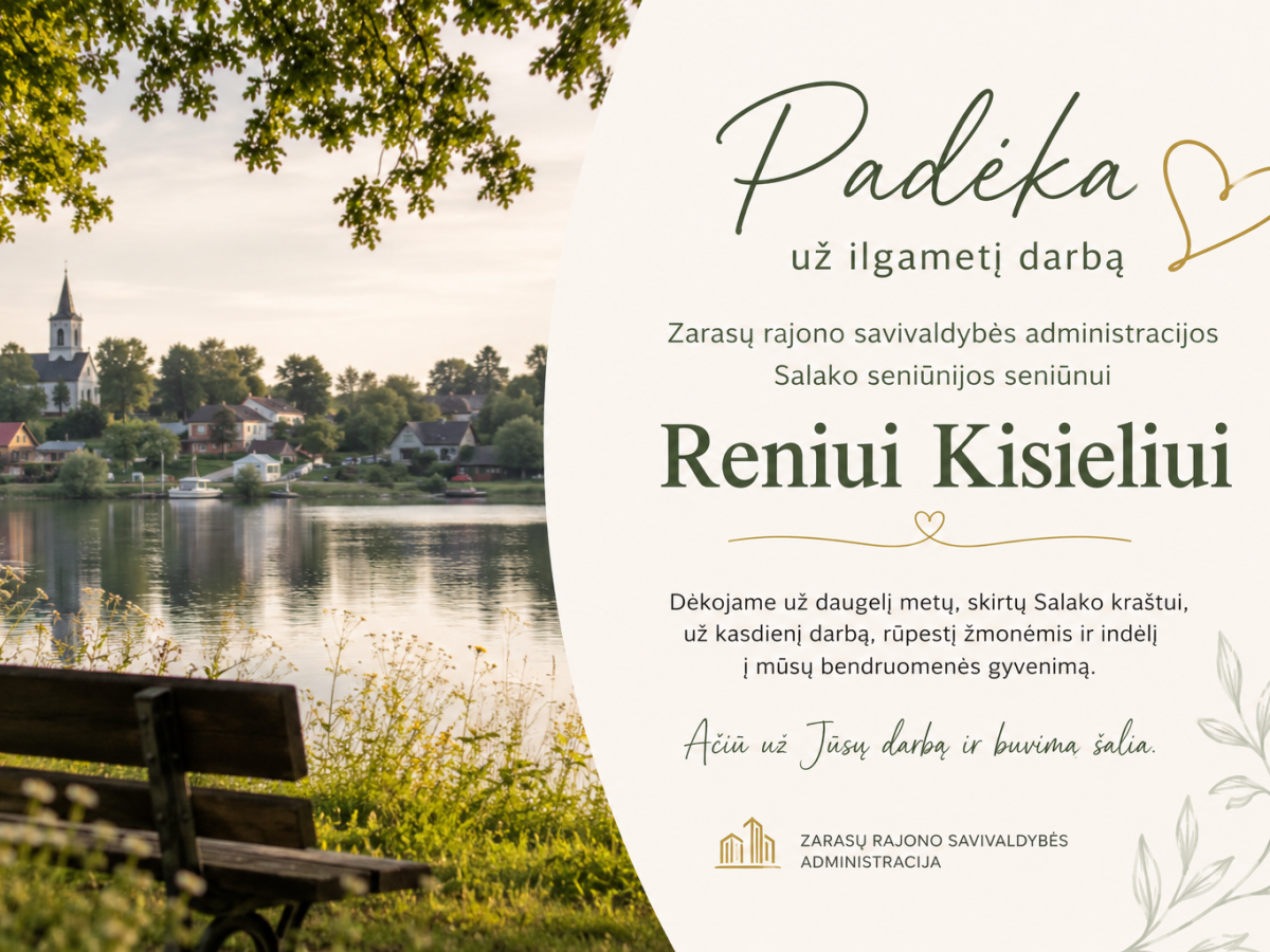Salako seniūnas Renius Kisielius baigia darbą: ką per ilgus metus pavyko nuveikti bendruomenei