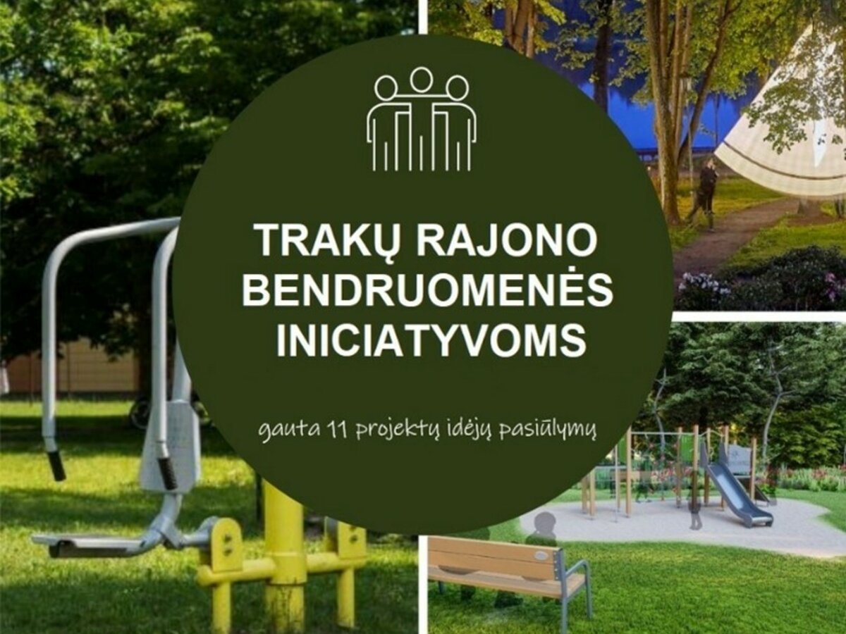Trakų rajone – 11 bendruomenės iniciatyvų idėjų: nuo sporto aikštelių iki ežerų pakrančių tvarkymo
