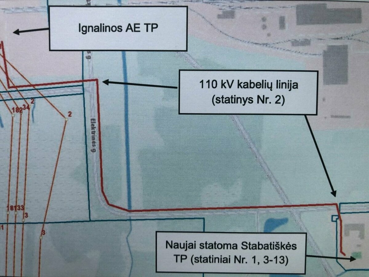 Visagine planuojama 110 kV skirstykla ir baterijų kaupimo įrenginiai: kaip teikti pasiūlymus iki gegužės 21 dienos
