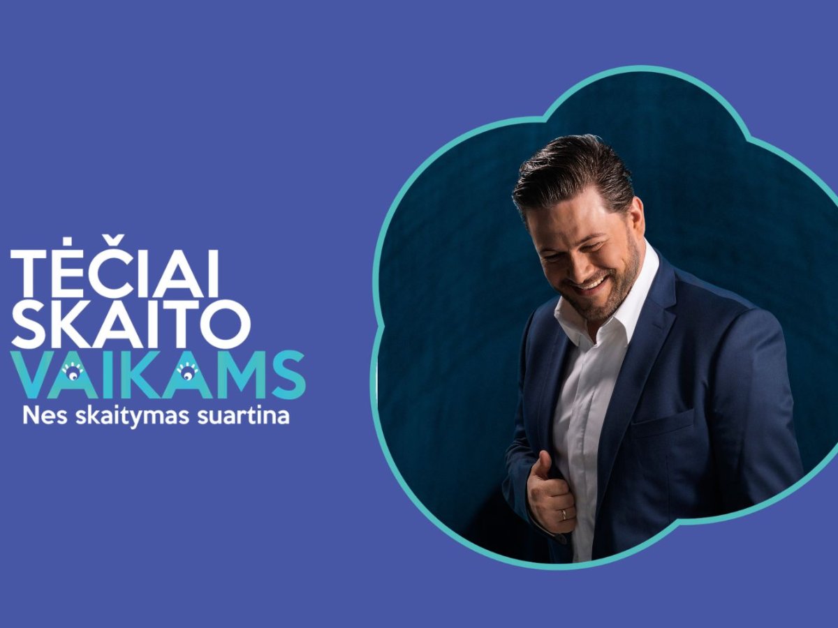 Iniciatyva Tėčiai skaito vaikams grįžta į bibliotekas: Ignalinoje vaikams skaitys Merūnas Vitulskis