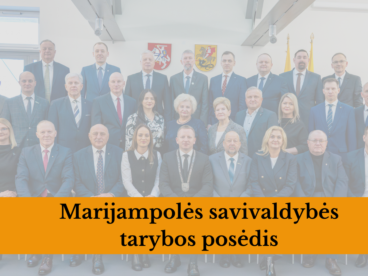Marijampolės taryba renkasi gegužės 29 dieną: spręs dėl tarifų, turto ir „Sūduvos vandenų“