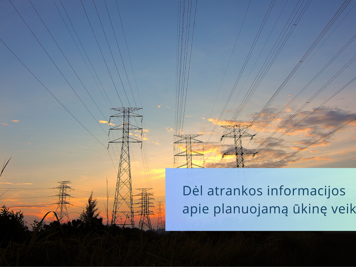 „Litgrid“ 330 kV linijos Ignalinos AE–Utena rekonstrukcija: pradėta atranka dėl poveikio aplinkai