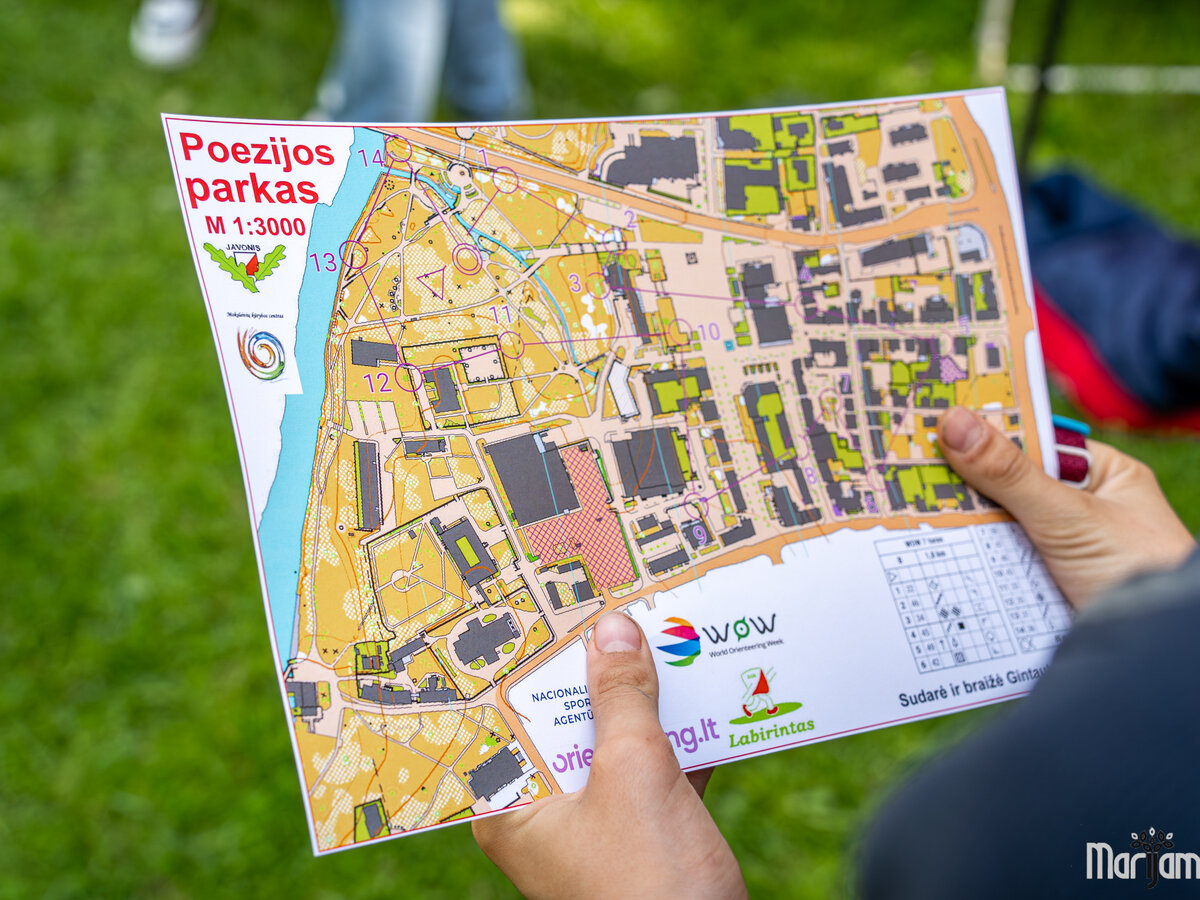 Poezijos parke – orientavimosi „Labirintas“: trys trasos ir azartas visai šeimai Marijampolėje