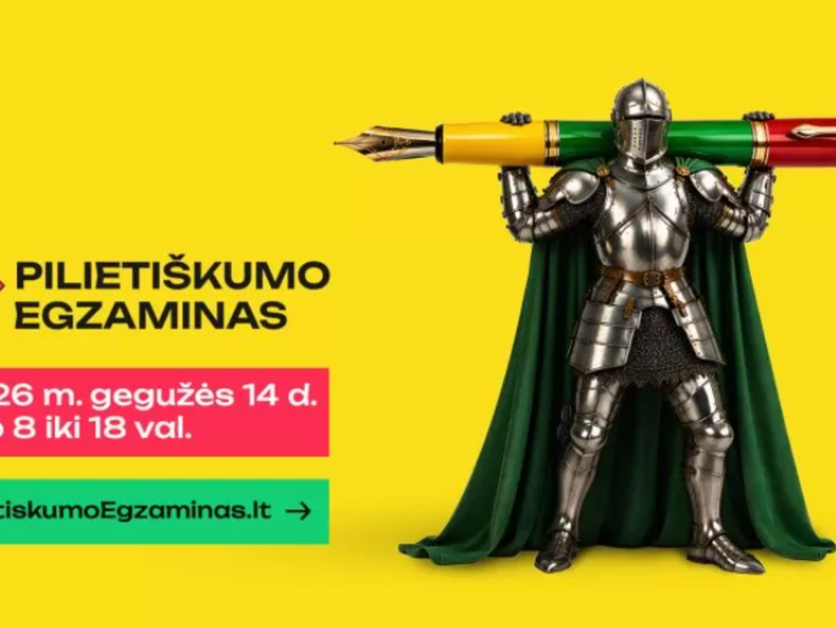 Pilietiškumo egzaminas gegužės 14 dieną: kas laukia dalyvių ir kaip pasiruošti per 40 minučių