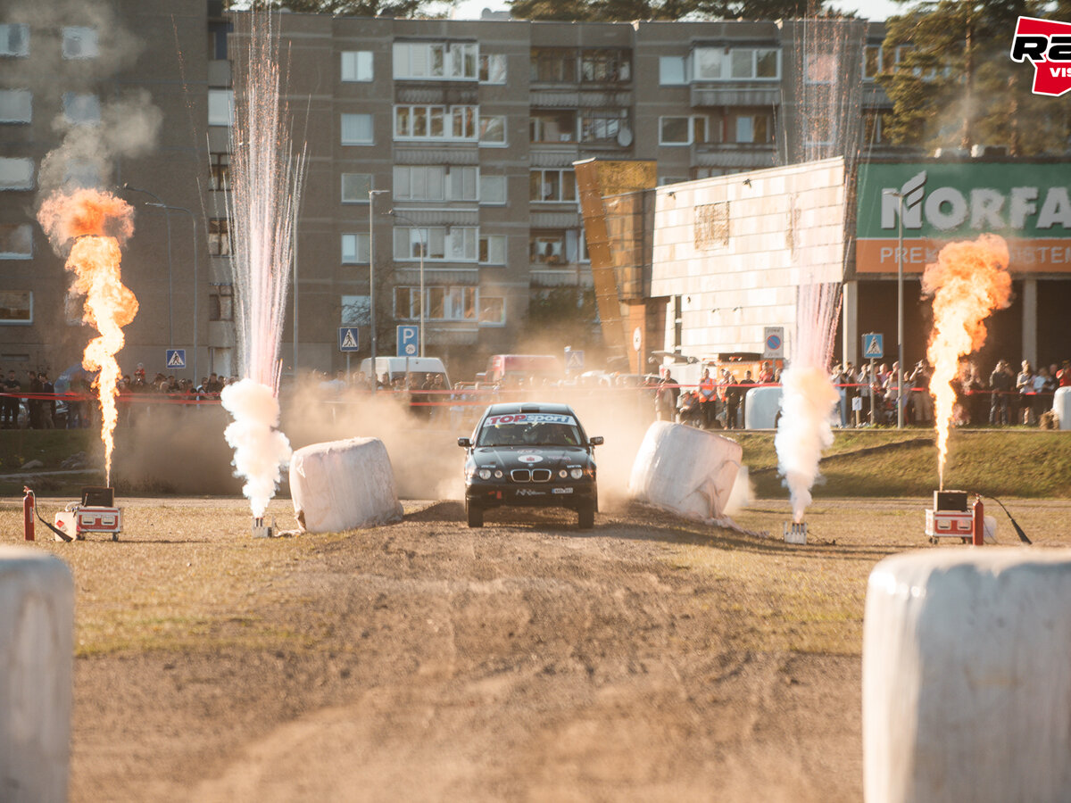 „Rally Visaginas 2026“ finalas: dramatiškos sekundės trasoje ir šventė Draugystės stadione
