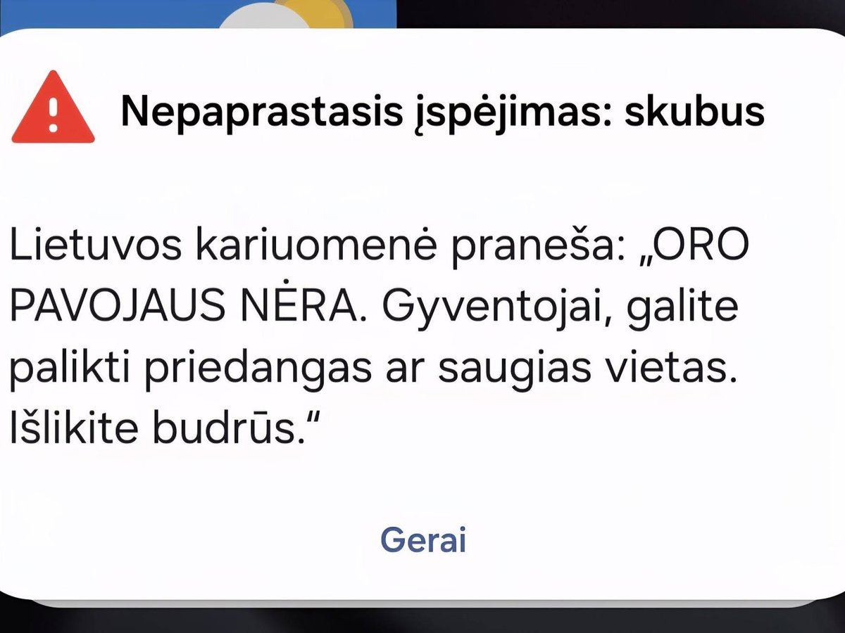 Utenos apskrityje atšauktas oro atakos įspėjimas: NATO naikintuvai grįžta, teritoriją tikrina