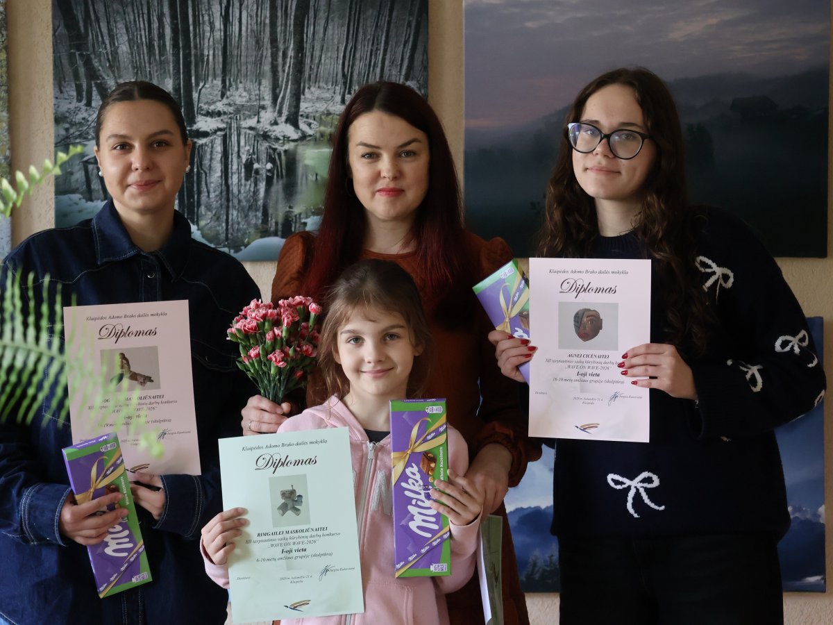Ignalinos mokinių sėkmė konkurse Wave on Wave-2026: nugalėtojai įvertinti tarp 377 darbų