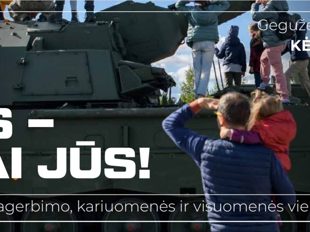Gegužės 17 dieną Kėdainiuose: kariuomenės ir visuomenės vienybės diena su „Black Hawk“ ir NASAMS