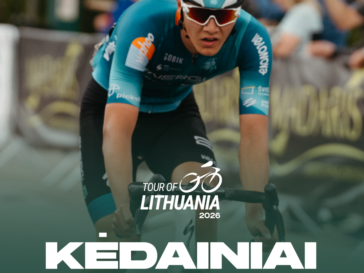 Tour of Lithuania 2026 II etapas Kėdainiuose: kur ir kada stebėti lenktynes bei trasą mieste
