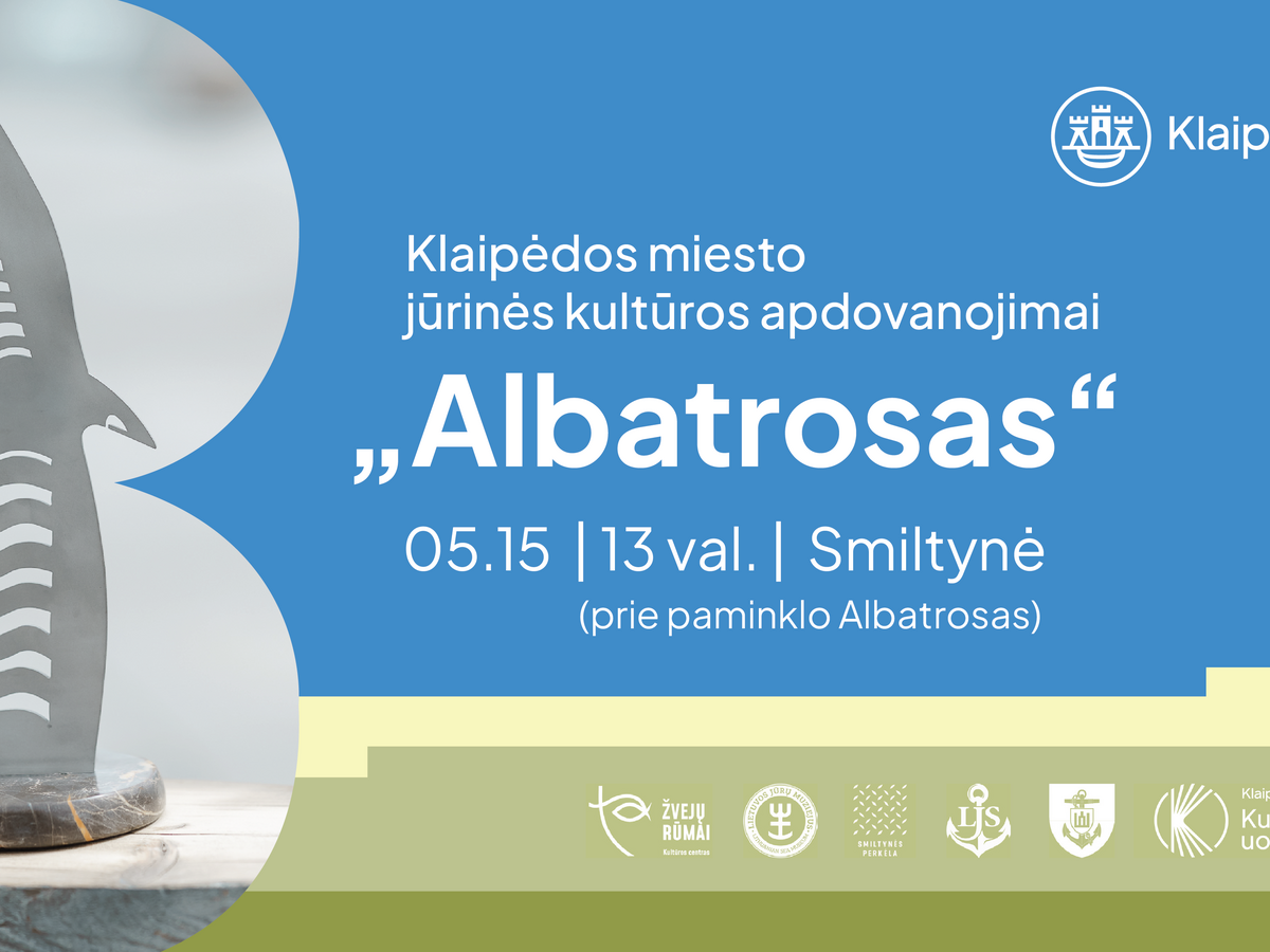 Jūrinės kultūros apdovanojimai „Albatrosas“ 2026: kas pretenduoja ir kas laukia Smiltynėje