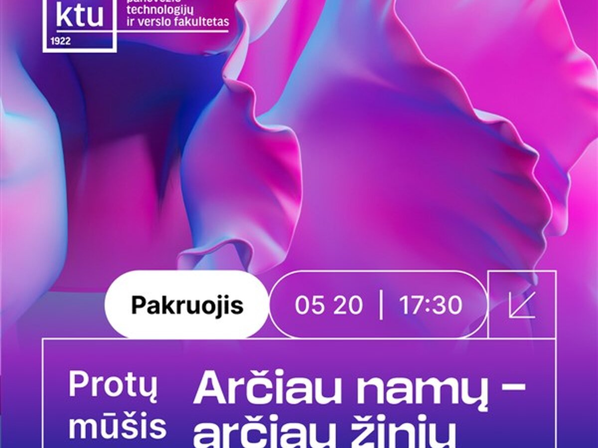 Pakruojyje vyks nemokamas KTU protų mūšis: žaidimas, prizai ir galimybė sužinoti apie magistrantūrą