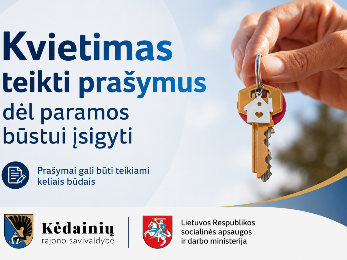 Paramos būstui įsigyti kvietimas startuoja gegužės 19 dieną: svarbu suspėti iki lėšų pabaigos