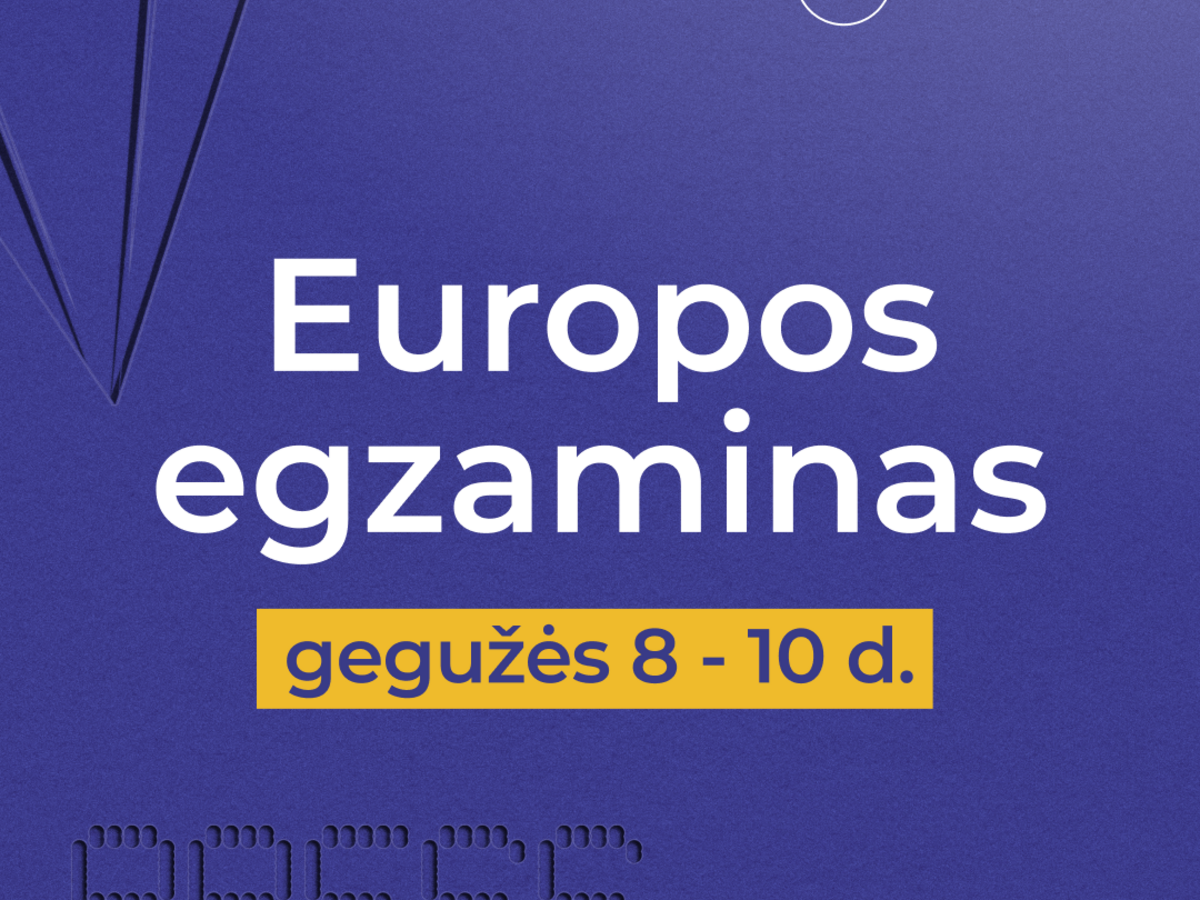 Europos egzaminas 2026: Europos Komisija kviečia dalyvauti internetu, prizai – ir mokykloms
