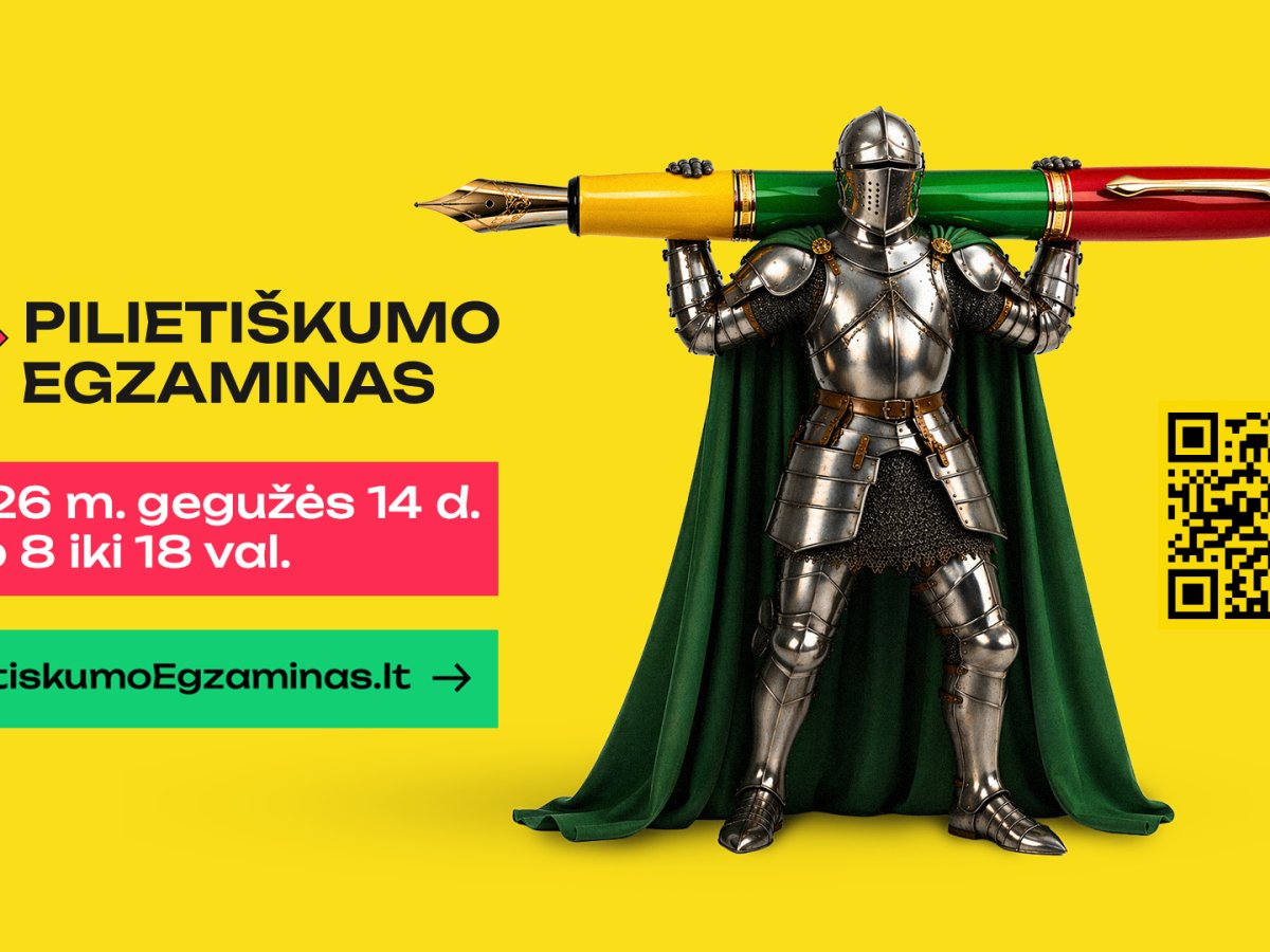Pilietiškumo egzaminas gegužės 14 dieną: registracija startavo, dalyviams – 40 minučių iššūkis