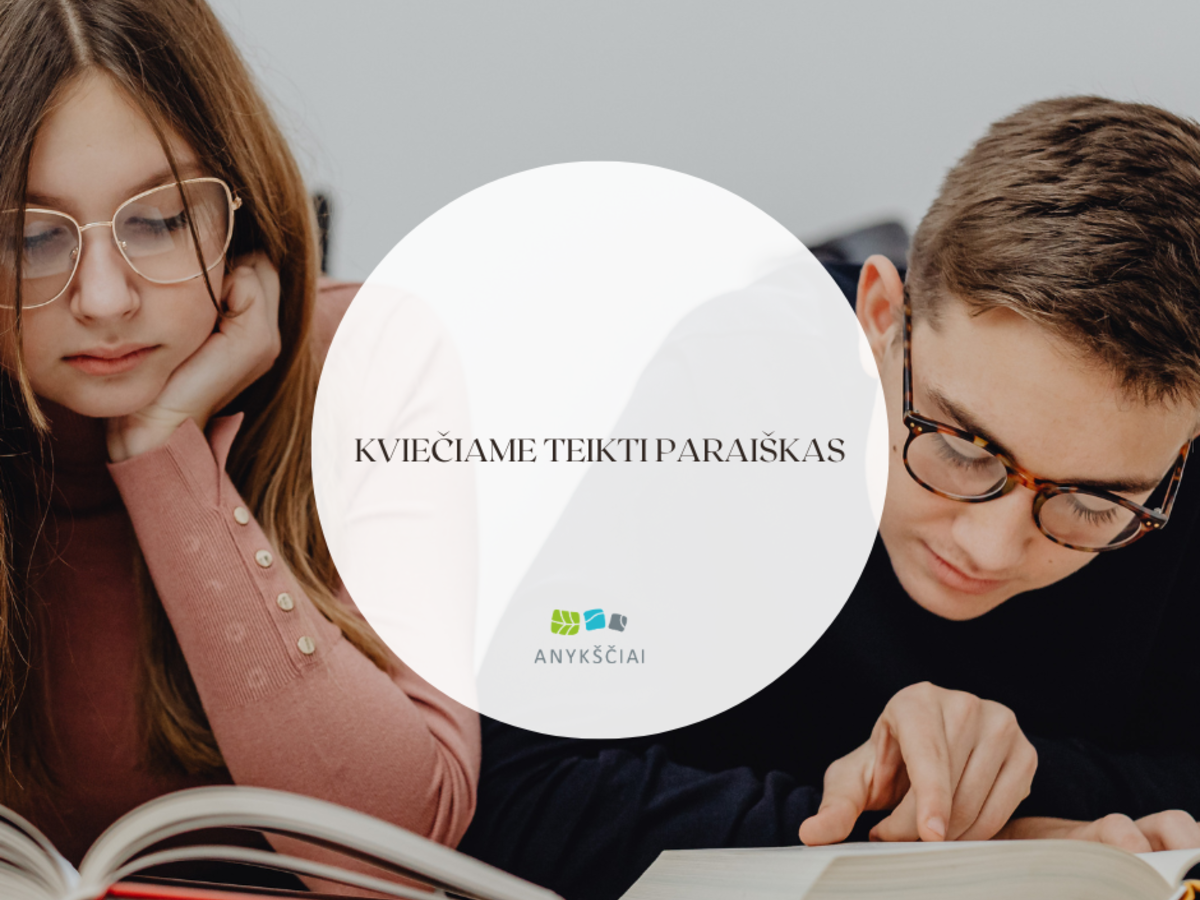 Anykščių savivaldybė skelbia kvietimą jaunimo projektams: paraiškos iki 2026 metų birželio 5 dienos