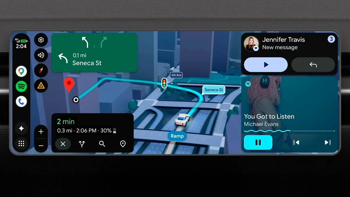„Google“ žada didžiausią „Android Auto“ atnaujinimą: 3D „Maps“ ir FHD „Youtube“ automobiliuose