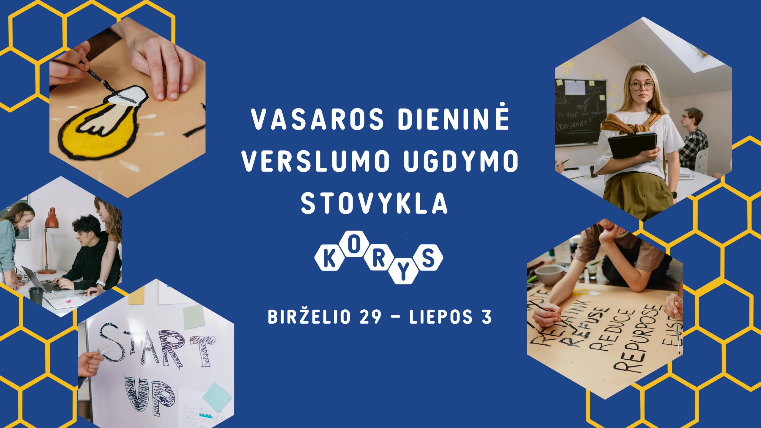 Varėnoje startuoja dieninė verslumo stovykla „KORYS“ 12–14 m. jaunimui: vietos, kaina ir registracija