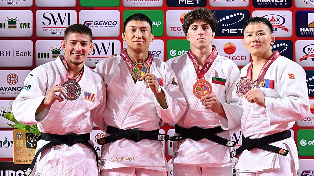 Dziudo „Grand Slam“ Ulan Batore: Mongolija iškovojo auksą, Japonija ir Korėja pridėjo pergales