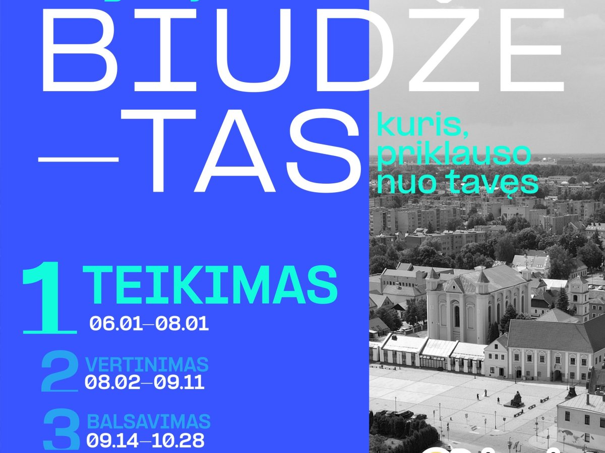 Kėdainiuose startavo gyventojų iniciatyvų konkursas: idėjas teiksite iki rugpjūčio 1 dienos