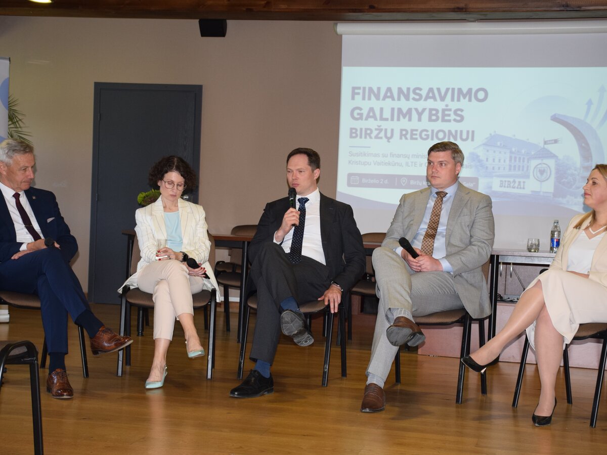 Biržuose su finansų ministru aptartos ES investicijos: Panevėžio regionui išmokėta tik 2,6 proc.