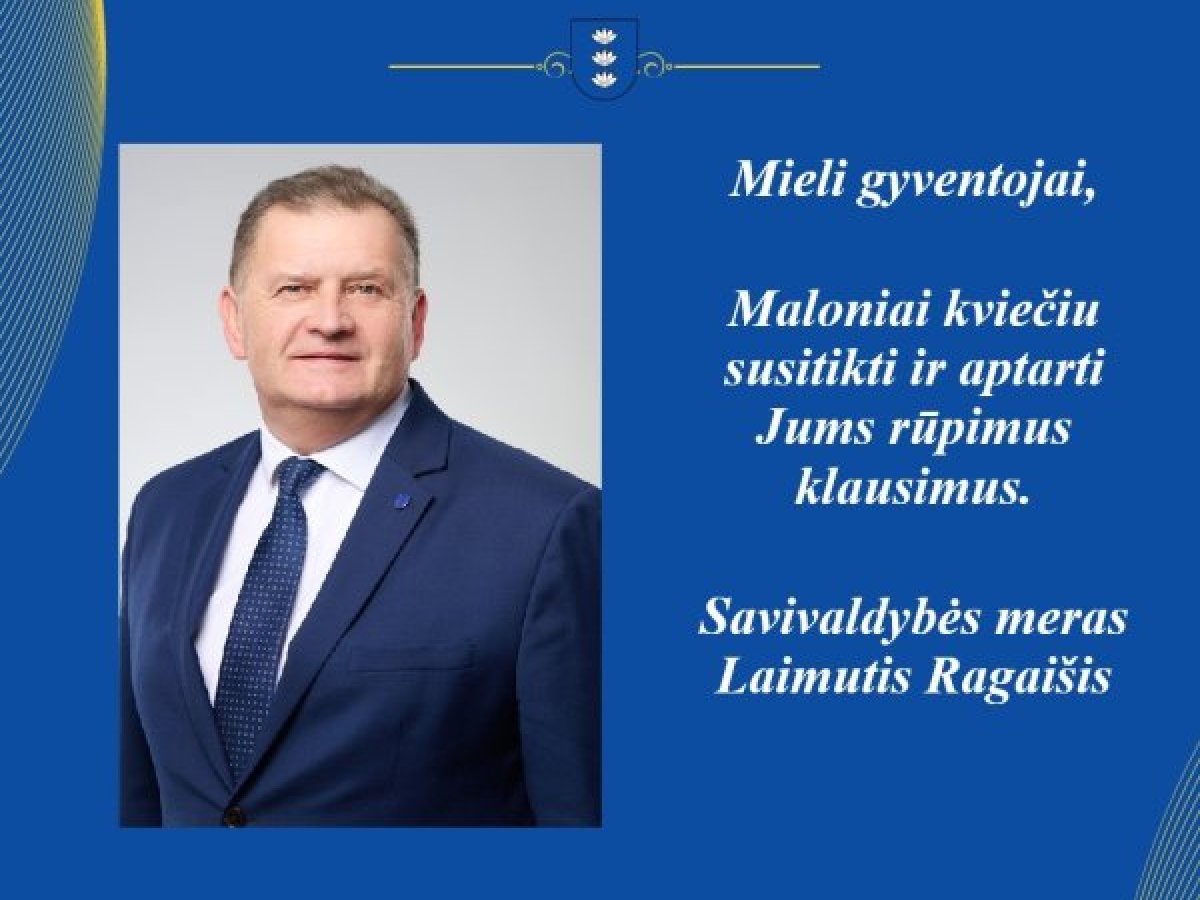 Ignalinos meras pradeda susitikimus su gyventojais: kur ir kada bus pristatyta 2025 metų ataskaita