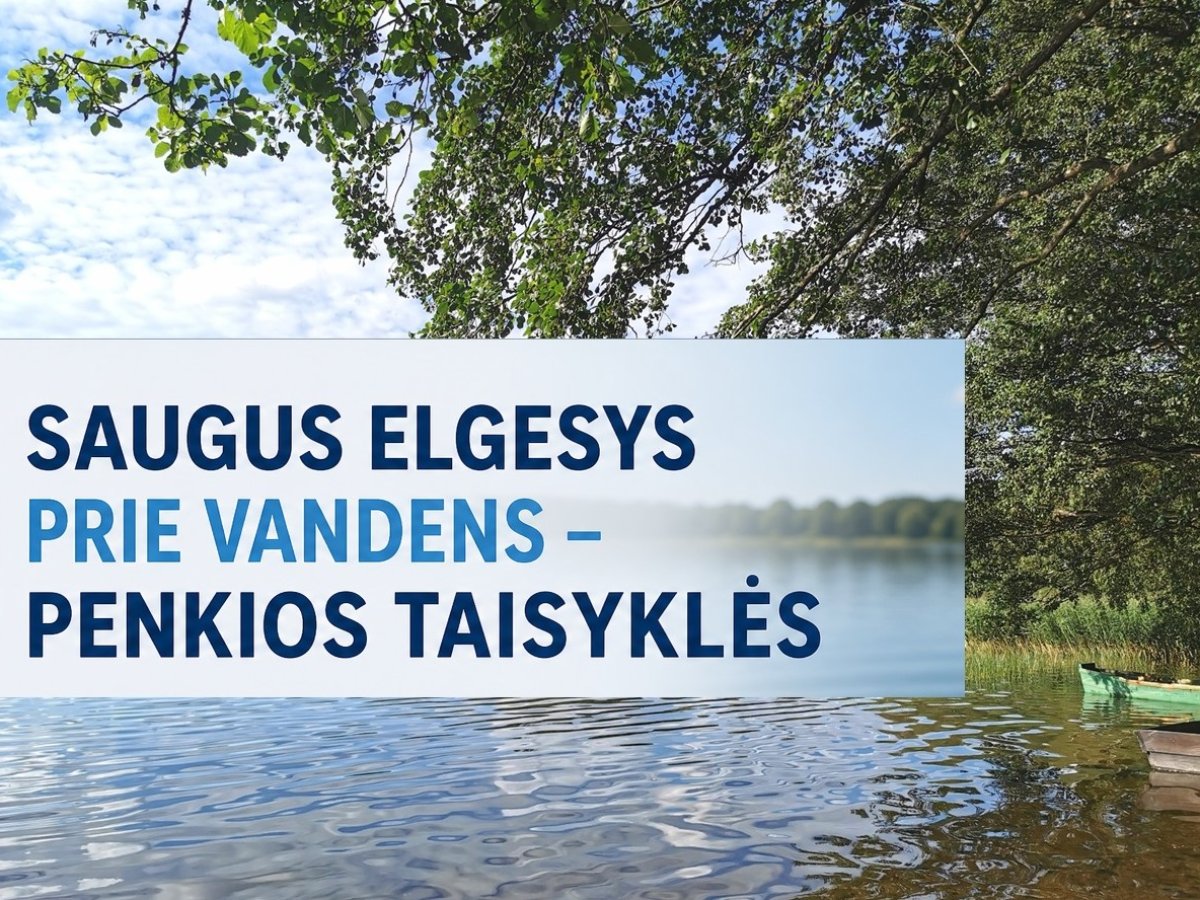 Saugus elgesys prie vandens: 5 taisyklės, kurios vasarą padeda išvengti nelaimių