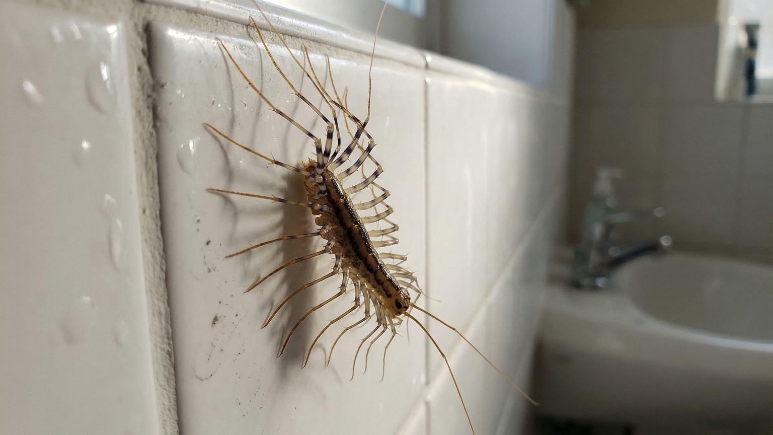 Bėgioja per vonią ir rūsį: iki 7 cm ir daugybė kojų – jų įkandimas primena vapsvą
